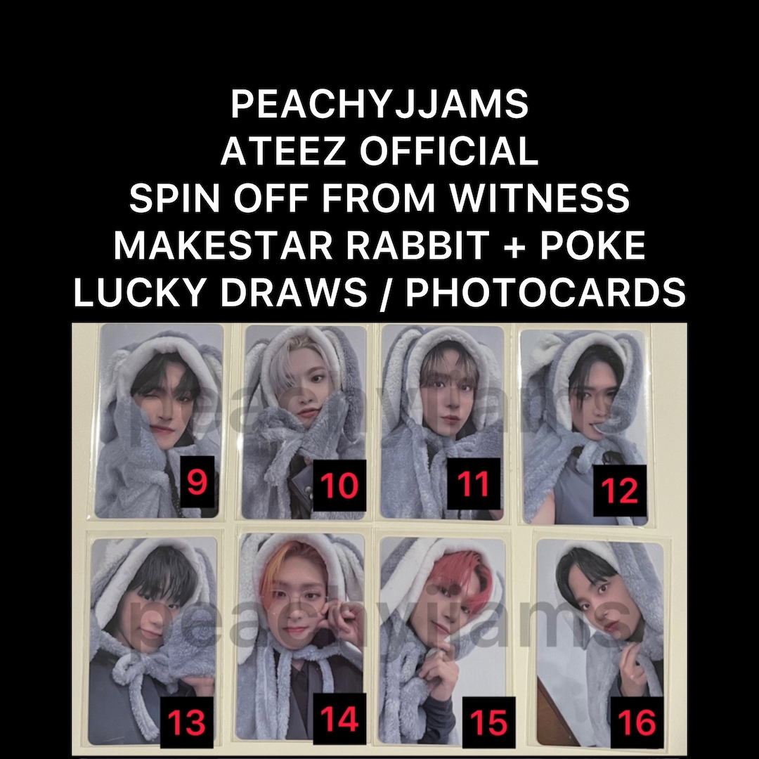 ateez アチズ witness うさぎ makestar ソンファ 30 OFFICIAL ATEEZ KPOP Spin off From the Witness Makestar