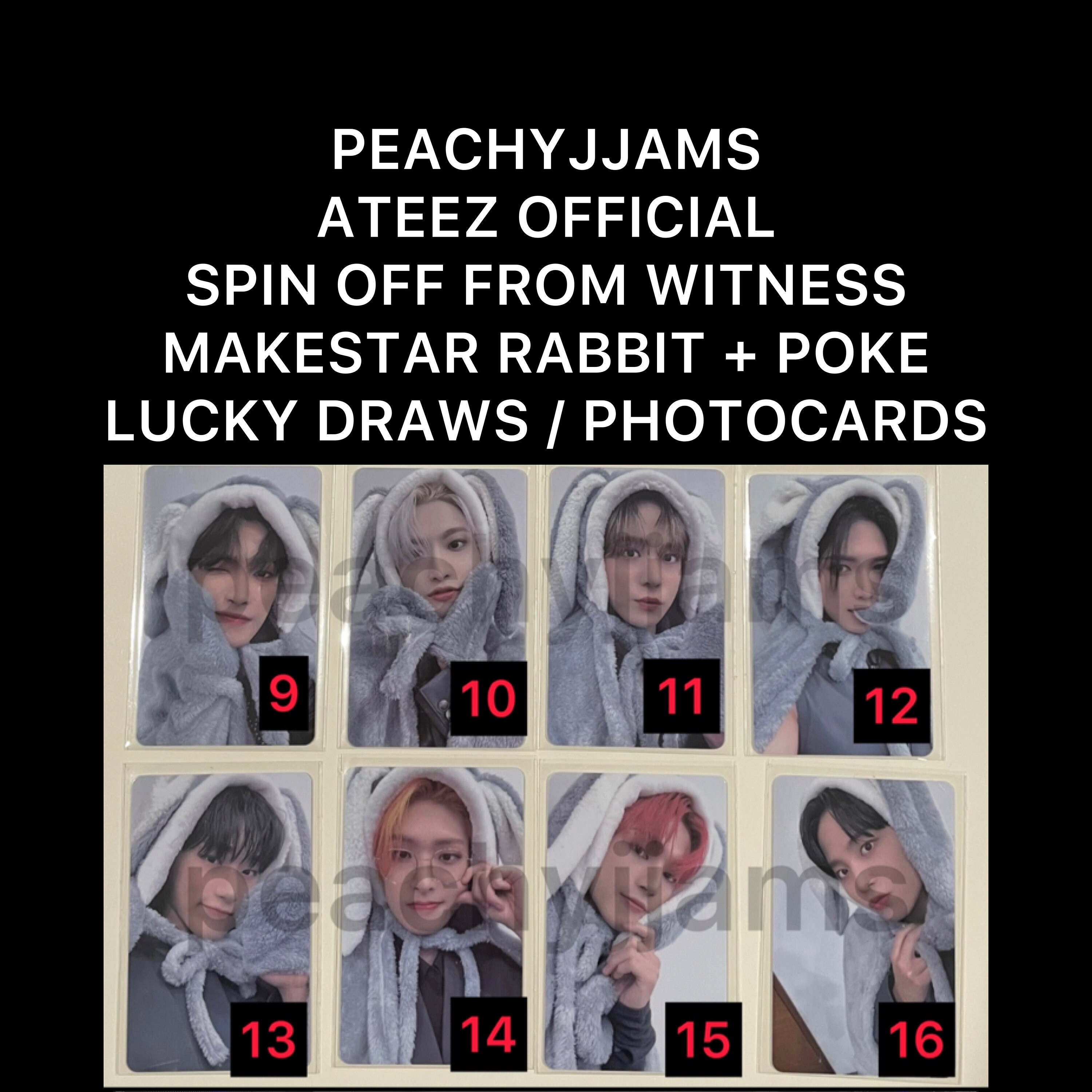 ateez アチズ witness うさぎ makestar ソンファ 30 OFFICIAL ATEEZ KPOP Spin off From the Witness Makestar