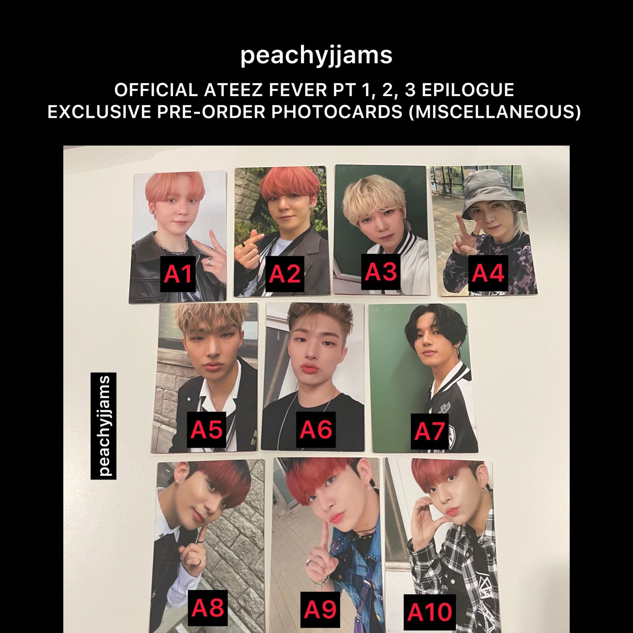 Official Ateez Fever 1, 2, 3, Epilogue Miscellanous Exclusive