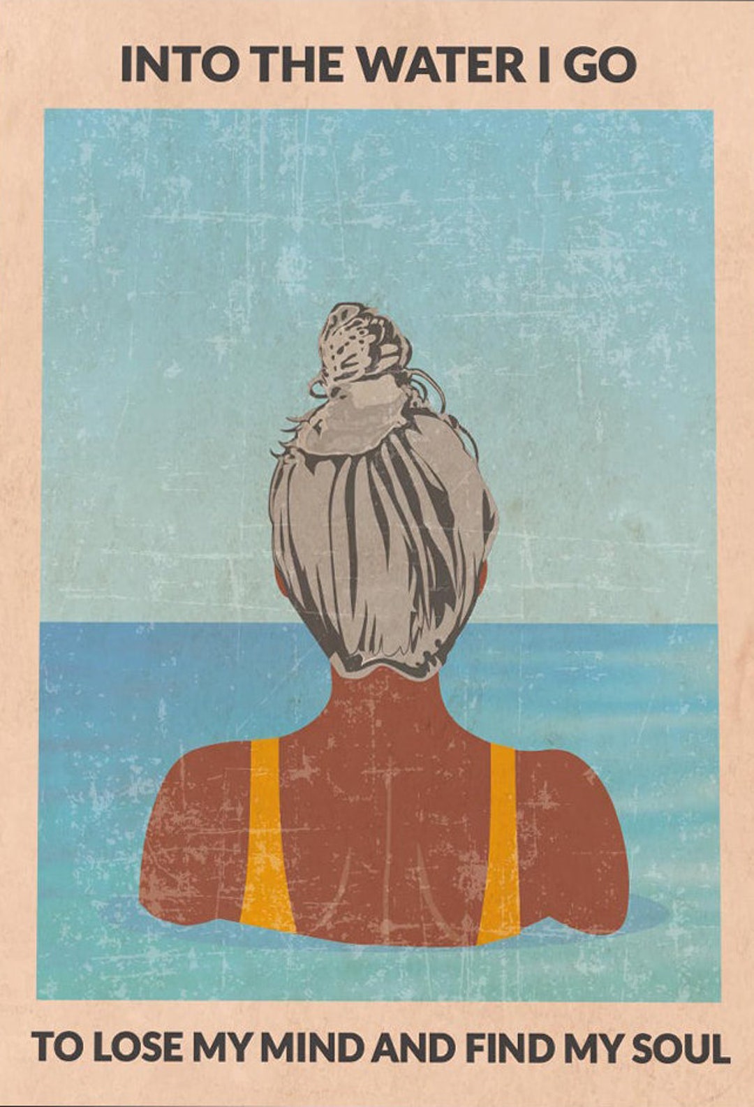 Into the water i go to lose my mind and find my soul asian etsy