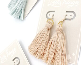 Tassel Earrings,Statement Earrings For Bridesmaids,Colorful Dangle Earrings,Simple Earrings For Her,Birthday Gift for Friend,Fringe Earrings