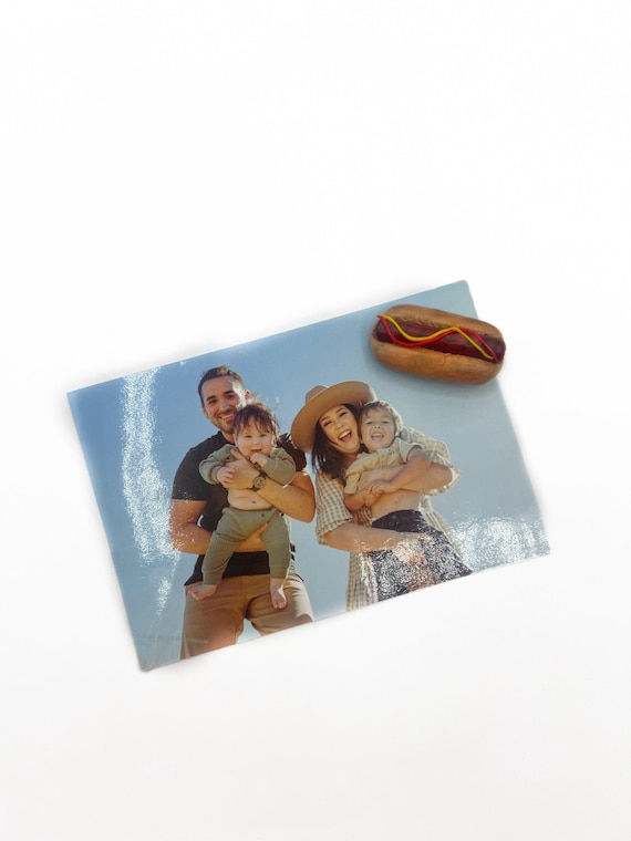 Hot Dog Food Magnet For Fridge / Unique Gift for BBQ Lover / Funny Gift for Dad / Realistic Clay Miniatures / Magnetic Locker Decor