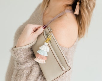 Tassel Keychain / Baby Shower Gift for New Mom / Best Friend Birthday Present / Teacher Appreciation / Accessories for Diaper Bag Zipper