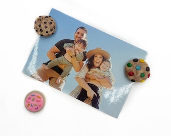 Cookie Snack Magnets / Cute Magnetic Food for Fridge / Birthday Gift for Foodie Friend / Realistic Miniature Dessert / Quirky Kitchen Decor