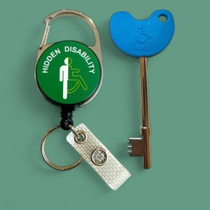 Verborgen badgehaspel voor gehandicapten en NKS-compatibele sleutelset voor gehandicapten, inclusief braille