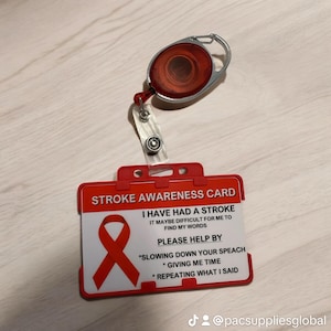 Set met Red Stroke-waarschuwingskaart en dubbele kaarthouder.