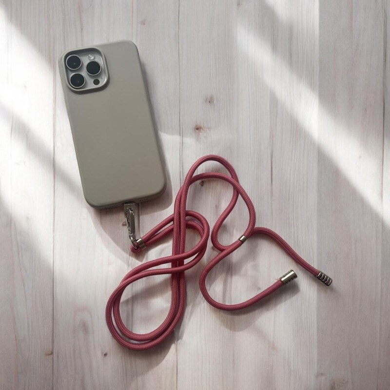 Cordino Da Polso Per Cellulare Project-CB - Con Toppe Adesive, Catenella Anti-Caduta, Nylon