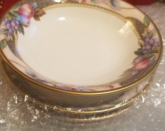 Mikasa Bone China VERY RARE Gorgeous Jewel Tones Stunning Fruit/Dessert Bowls