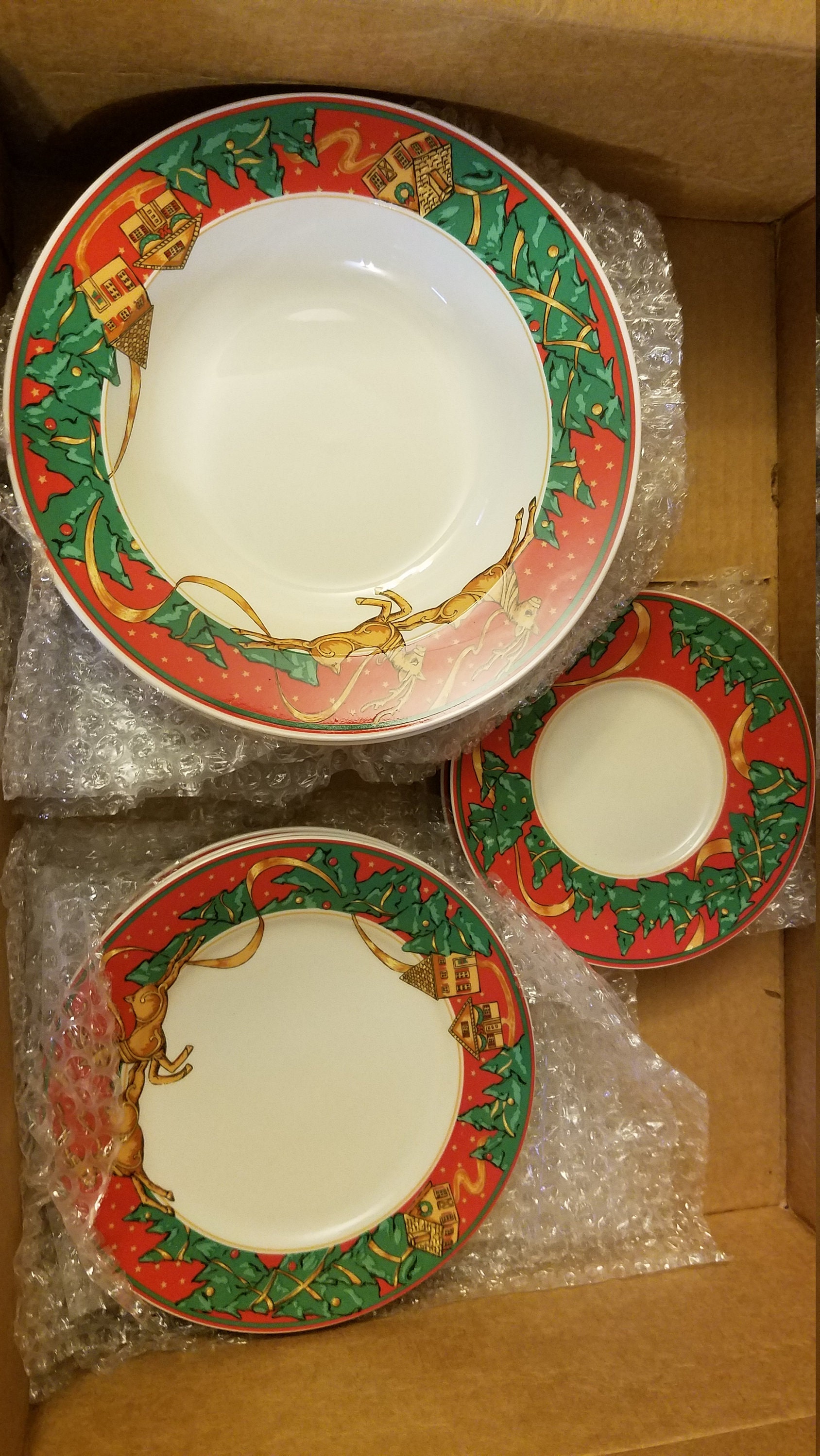 Misono Christmas Fantasy China Set Pattern 8724 VINTAGE 1995 Etsy