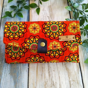 Women's wallet, fabric wallet, clutch wallet, girl's wallet, card holder, gift for mom, gift for women, Clutch wallet