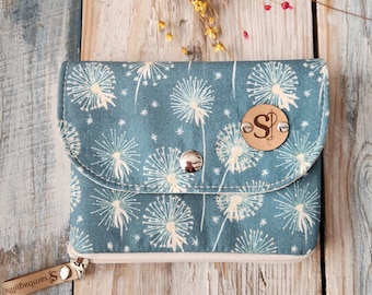 Carteira Alana, Carteira de Tecido com Estampa Floral, Carteira Clutch, Carteira para Menina, Porta-Cartões, Presente para Mãe, Presente para Mulheres
