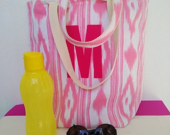 Bolsa Tote personalizada, bolso de playa,bolso para la playa,bolsa de tela mallorquina, billetera bolso grande, bolso de tela 100% algodón