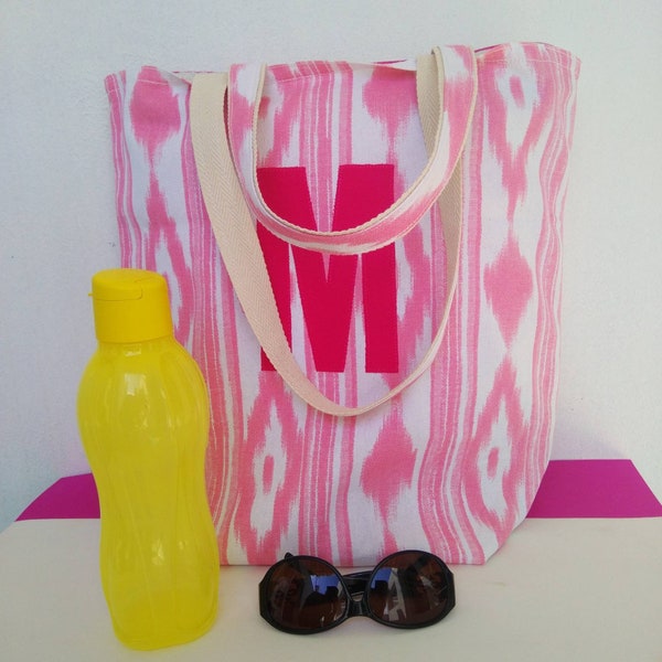 Bolsa Tote personalizada, bolso de playa,bolso para la playa,bolsa de tela mallorquina, billetera bolso grande, bolso de tela 100% algodón