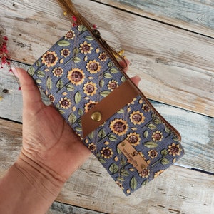 Cartera de tela, monedero ecológico,billetera de algodón, cartera sostenible,Accesorio eco- friendly, regalo sostenible