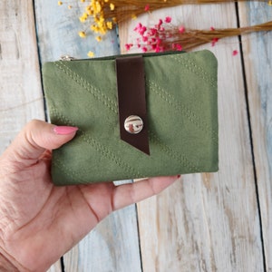 Women's wallet, made with sustainable cotton fabric