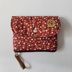 Portafoglio Alana, portafoglio in tessuto con stampa floreale, borsetta, portafoglio da ragazza, porta carte, regalo per la mamma, regalo per le donne