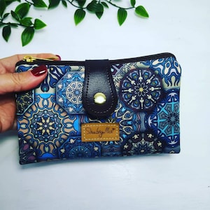 Women's wallet, fabric wallet, clutch wallet, girl wallet, card holder, gift for mom, gift for women, Clutch wallet