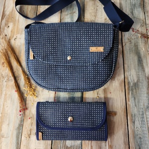 Denim bag for women, jeans bag with adjustable straps, timeless bag, mother's day gift