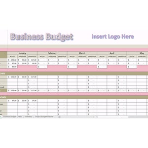 Business Budget Planner Printable Finance Planner Budget - Etsy