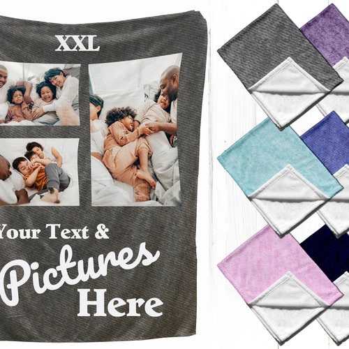 Custom Photo Blanket Picture Blankets Personalized Photo Etsy