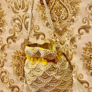 Pearl potli,,,,purse,,,,bag