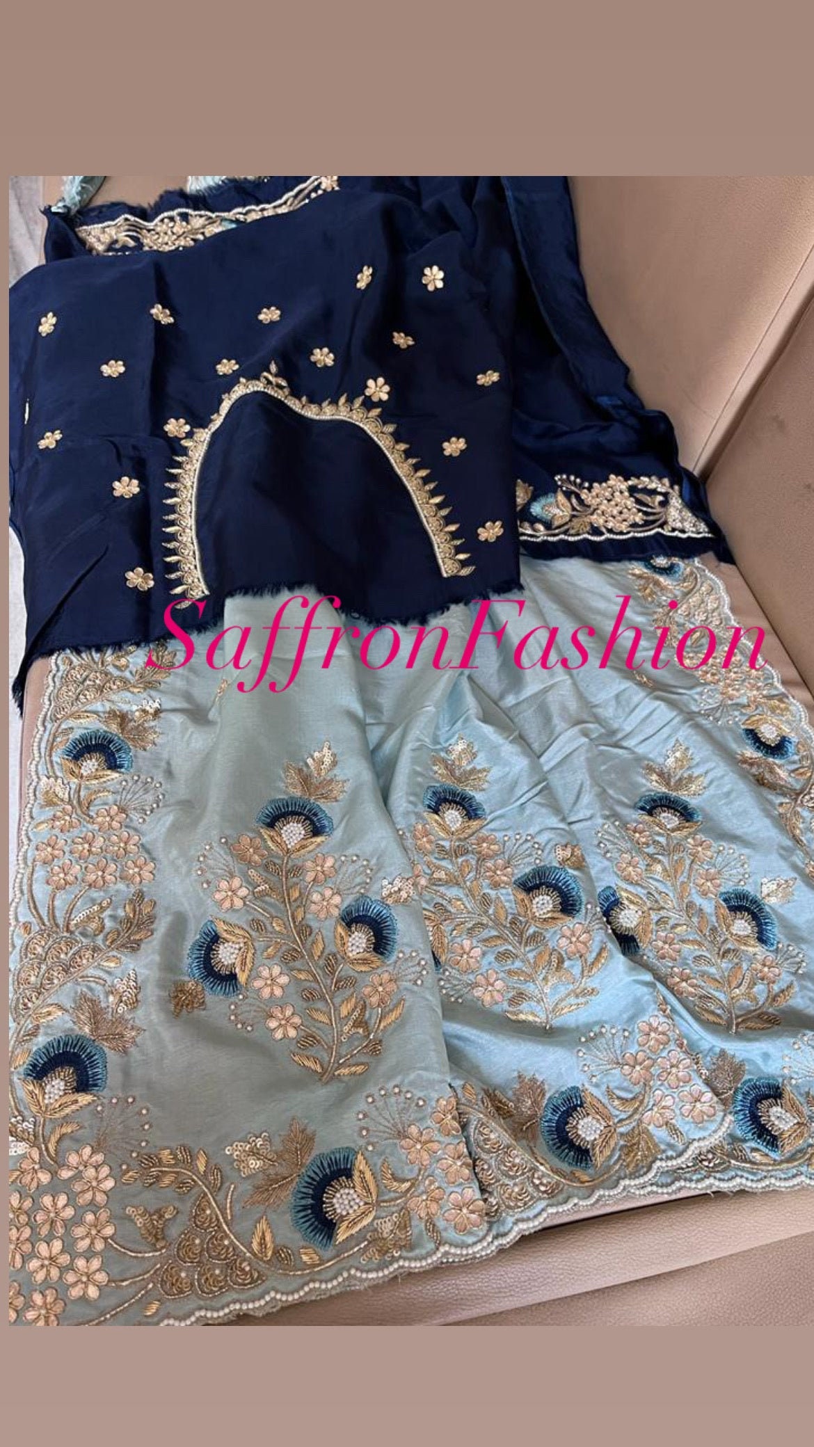 Navesha Gottapatti Zardosi Saree - Etsy