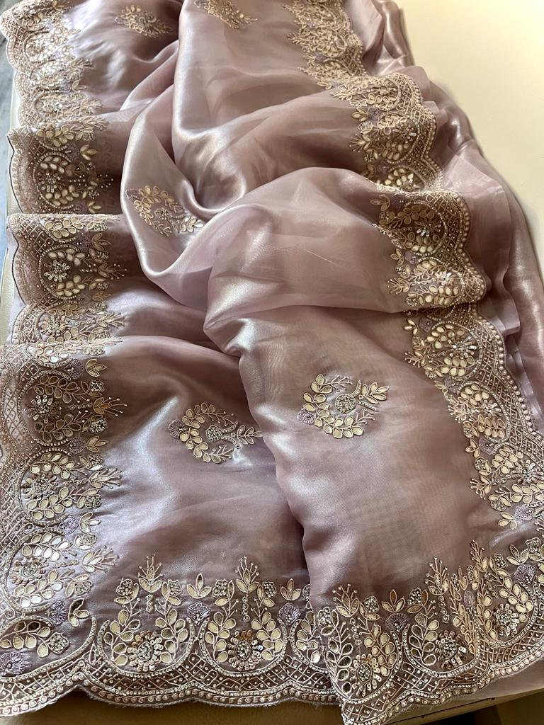 Gottapatti Tissue Organza Saree - Etsy