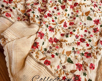 Anehna embroidery saree