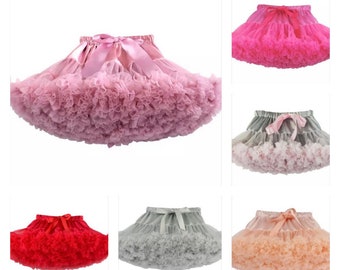 Luxury Tutu Skirt Soft Full Fluffy Adjustable Waist Various Colours and Sizes Fast Free Shipping With Free Bow Headband Upto Age 4