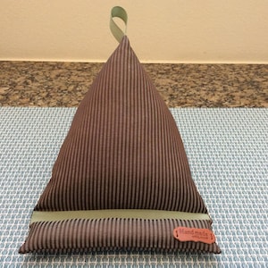Medium Teal w/dark brown stripes design  Kindle/E Reader/Tablet/Smartphone/Pillow/Cushion/Bean Bag/Stand/Gadget/handmade w/love tag+loop