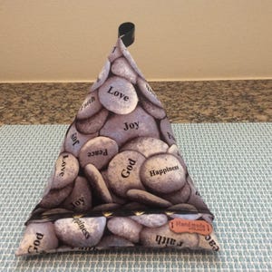 NEW MEDIUM Faith/Peace/Love/God on Rocks Kindle/E Reader/Tablet/Smartphone/Pillow/Cushion/Bean Bag/Stand/Gadget/handmade w/love tag+loop