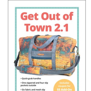 ByAnnie Patterns, Get Out Of Town Duffle 2.1 Pattern, Travel Bag Pattern, Duffle Bag Pattern, Organizer Bag By Annie Quilting Sewing Pattern