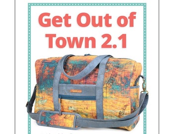 ByAnnie Patterns, Get Out Of Town Duffle 2.1 Pattern, Travel Bag Pattern, Duffle Bag Pattern, Organizer Bag By Annie Quilting Sewing Pattern