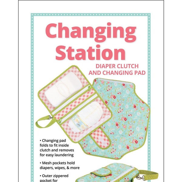 ByAnnie Patterns, Changing Station Pattern, Baby Changing Bag Pattern, Baby Travel Bag Pattern, By Annie Quilting Sewing Pattern