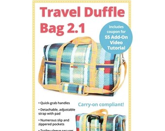 ByAnnie Patterns, Travel Duffle Bag 2.1 Pattern, Travel Bag Pattern, Carryall Bag Pattern, By Annie Quilting Sewing Pattern