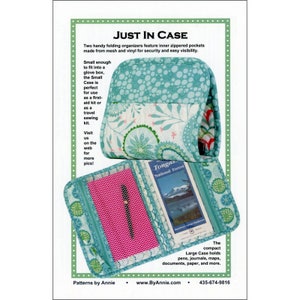 ByAnnie Patterns, Just in Case Pattern, 2 Size Folding Organizer Bag Pattern, Travel Bag Pattern, By Annie Quilting Sewing Pattern