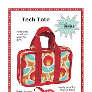 ByAnnie Patterns, Tech Tote Pattern, Laptop Case Pattern, Computer Case Pattern, Technical Organizer Pattern, Quilting Sewing Patterns