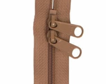 ByAnnie Zippers, Rockslide Double Slide Zipper, 30 inch, Perfect for Handbags, Purses, Totes and Other Quilting Projects