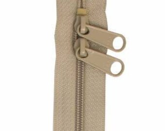 ByAnnie Zippers, Sage Double Slide Zipper, 30 inch, Perfect for Handbags, Purses, Totes and Other Quilting Projects