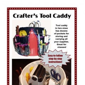 By Annie Patterns, Crafters Tool Caddy Pattern, 2 Sizes Crafters Organizer Bag Pattern For Quilters, Sewers By Annie Quilting Sewing Pattern