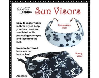ByAnnie Patterns, Sun Visor Pattern, 3 Sun Visor Designs By Annie for Women, Men or Children, Hat Pattern, Quilting Sewing Pattern