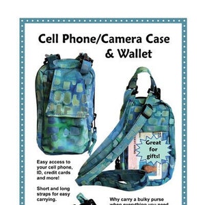 ByAnnie Patterns, Cell Phone Camera Case and Wallet Pattern, Organizer Bag Pattern, Fashion Purse Pattern, Quilting Sewing Pattern