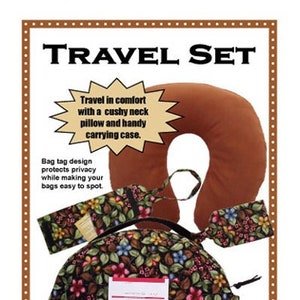 ByAnnie Patterns, Travel Set Pattern, Travel Bag Pattern, Neck Pillow Pattern, Carrying Case Pattern, By Annie Quilting and Sewing Pattern