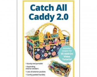 ByAnnie Patterns, Catch All Caddy 2.0 Pattern, Over Sized Caddy Bag Pattern, Storage Bag Pattern, By Annie Quilting Sewing Pattern