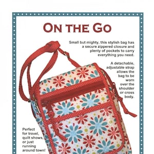 ByAnnie Patterns, On the Go Pattern, Travel Bag Pattern, Carryall Bag Pattern, Tote Bag Pattern, By Annie Quilting Sewing Pattern