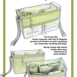 ByAnnie Patterns, Precious Cargo Stroller Organizer Pattern, Organizer Bag Pattern, Travel Bag Pattern, Quilting Sewing Pattern