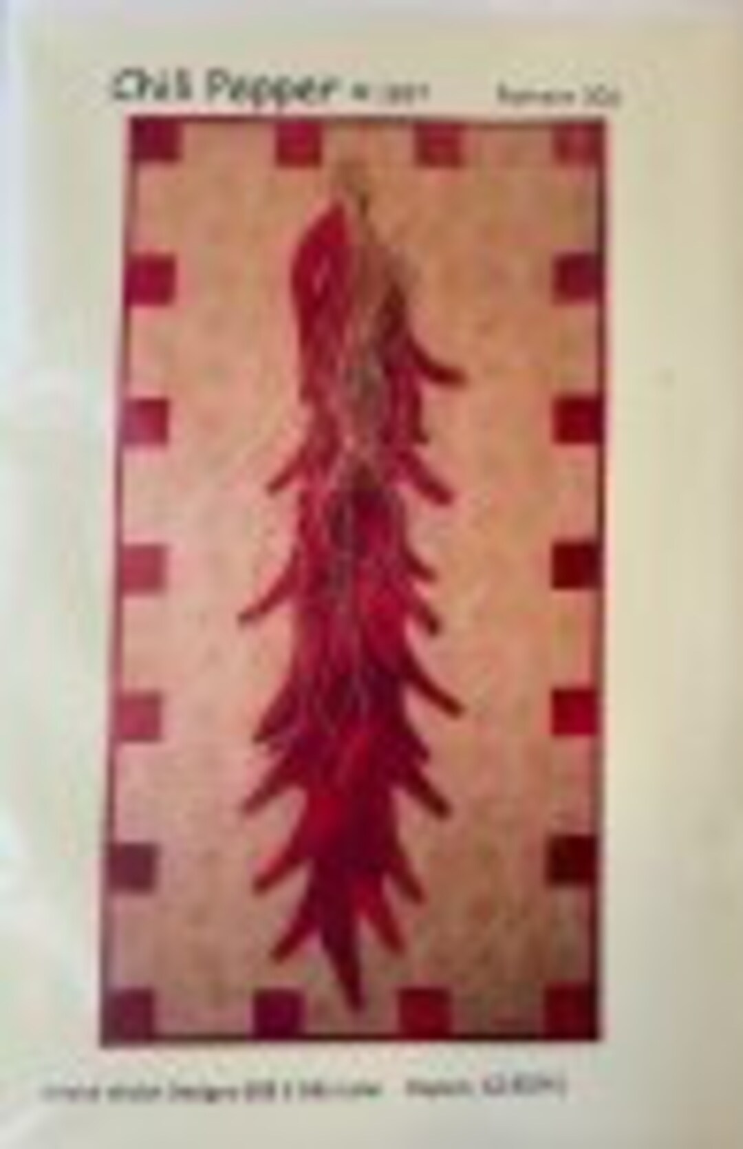 Chili Pepper Quilt Pattern an Arlene Walsh Design, Southwest Pattern