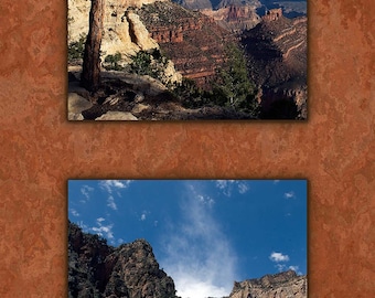 Grand Canyon National Park 4 Vertical Fabric Panel, Quilt Panel, Quilting Cotton Fabric, National Parks Fabric, Size 11” Wx35.5”L, NPGC-004