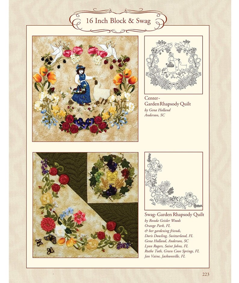 The Art of Elegant Hand Embroidery Book, Embellishment and Applique, Janice Vaine, 124 Printable Patterns, Needlework, Embroidery Stitches image 8