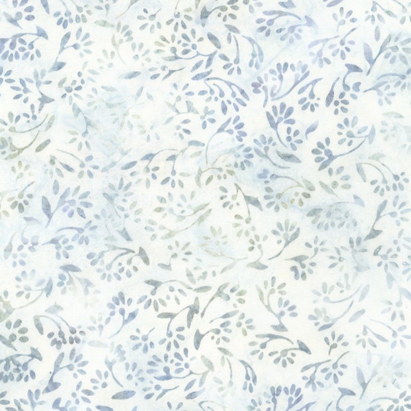 AMD-21448-412 DOVE, from Artisan Batiks: Pastel Petals, Quilting Cotton, Half Yard or by the Yard, Robert Kaufman Fabrics